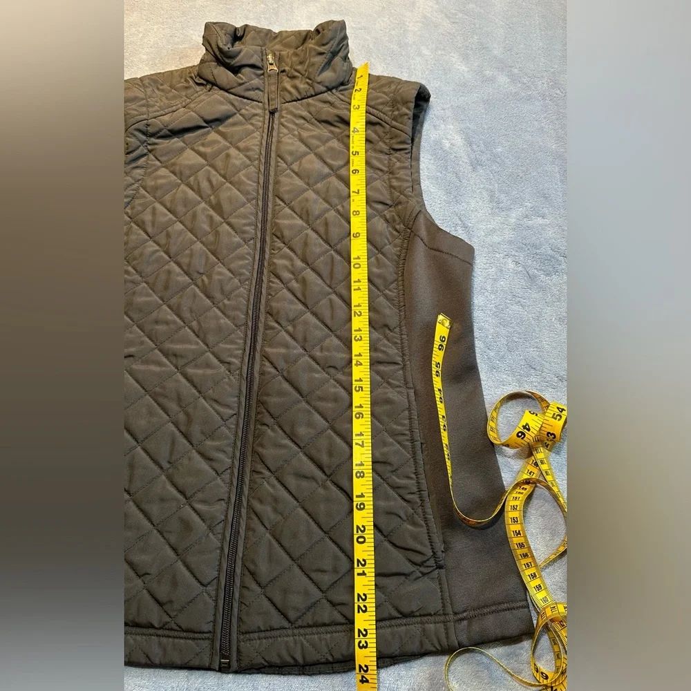 Van Heusen•insulated full-zip vest•women’s small•polyester•gray•quilted•pockets - Picture 12 of 13